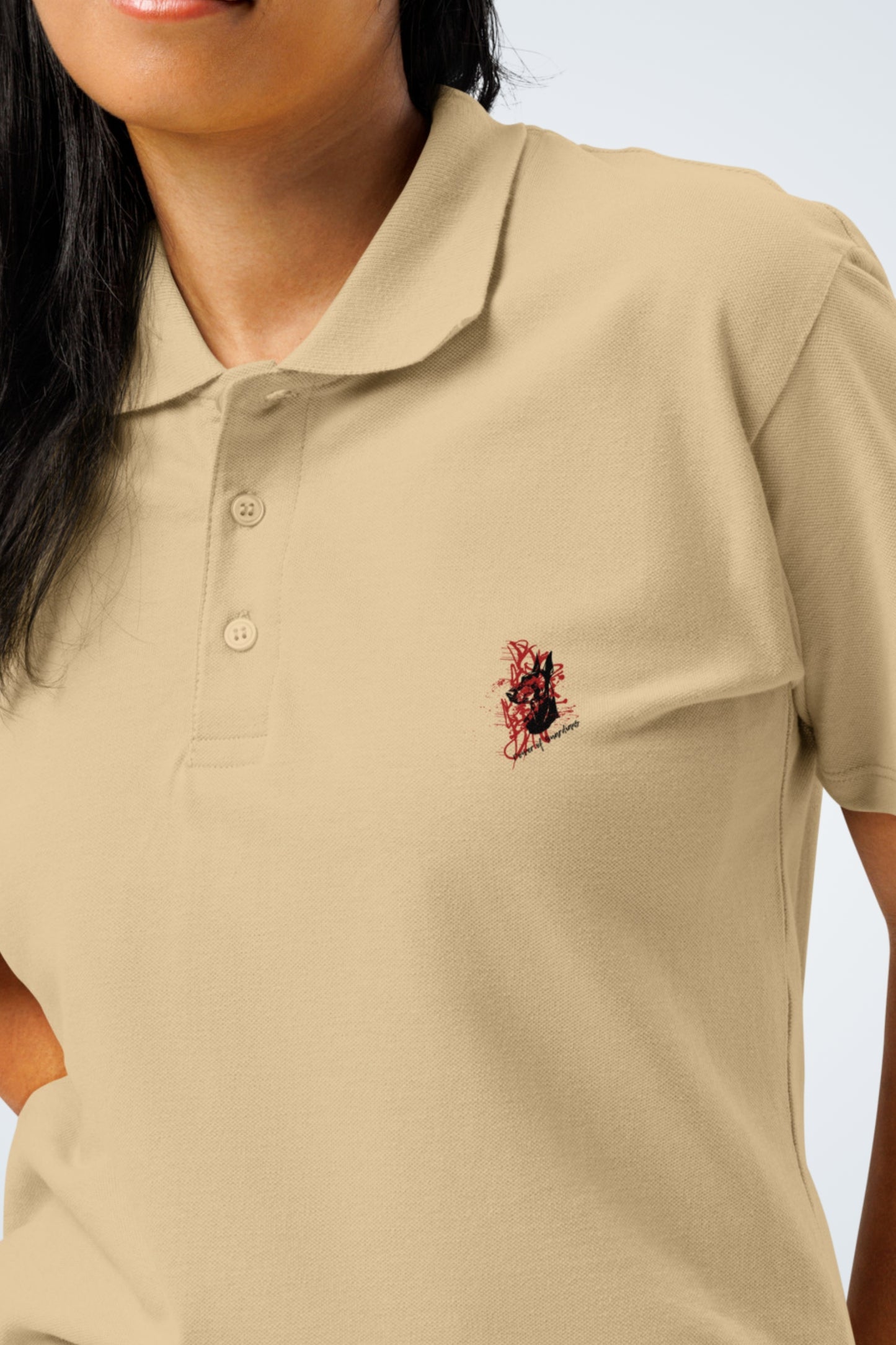 Premium-Piqué-Poloshirt - Silent Doberman