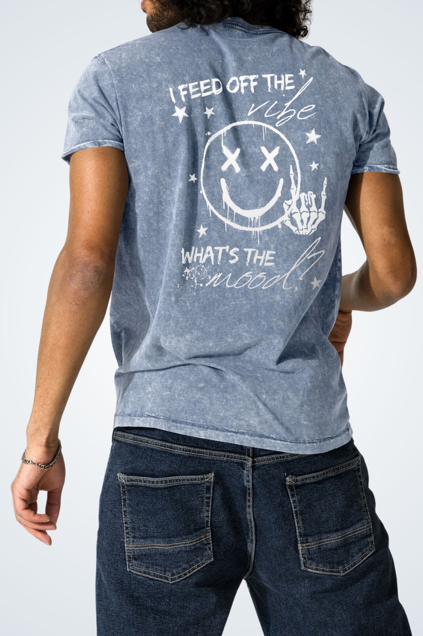 Denim T-shirt - What's the mood
