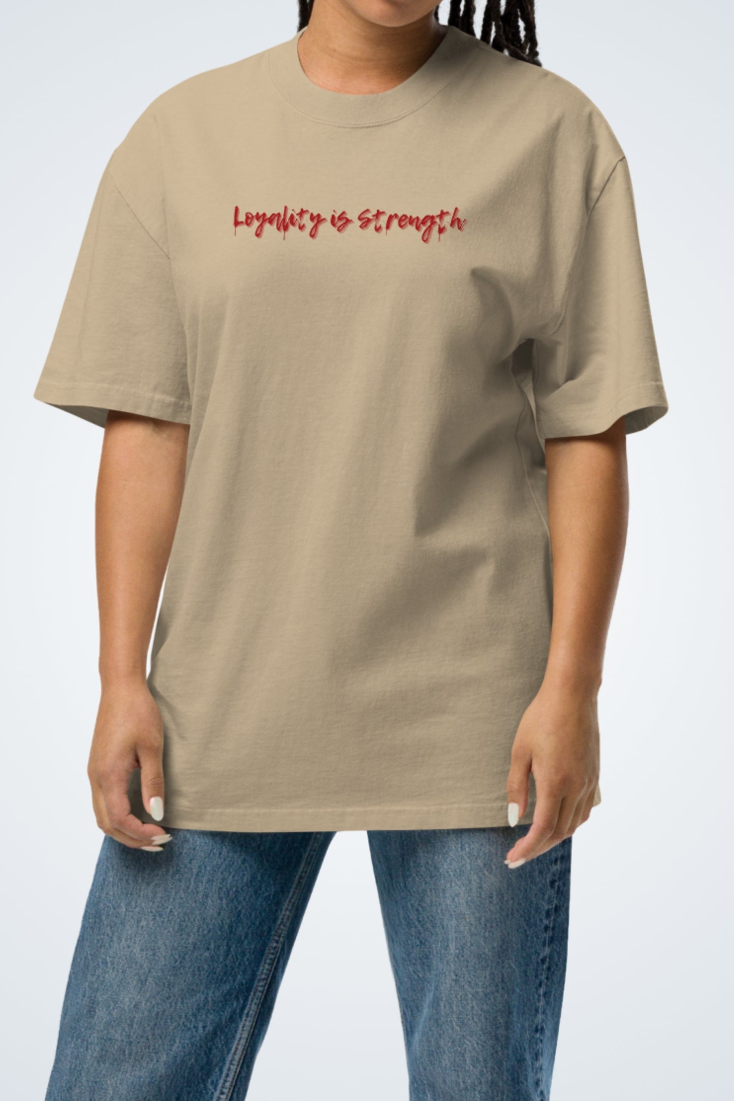 Oversized T-Shirt with washed look - Silent Guardiens