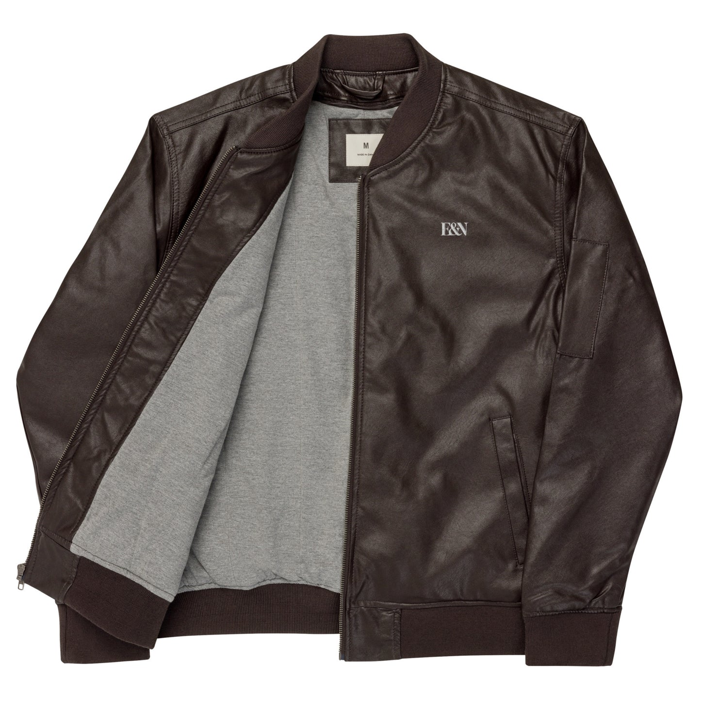 Leder-Bomberjacke - E&N