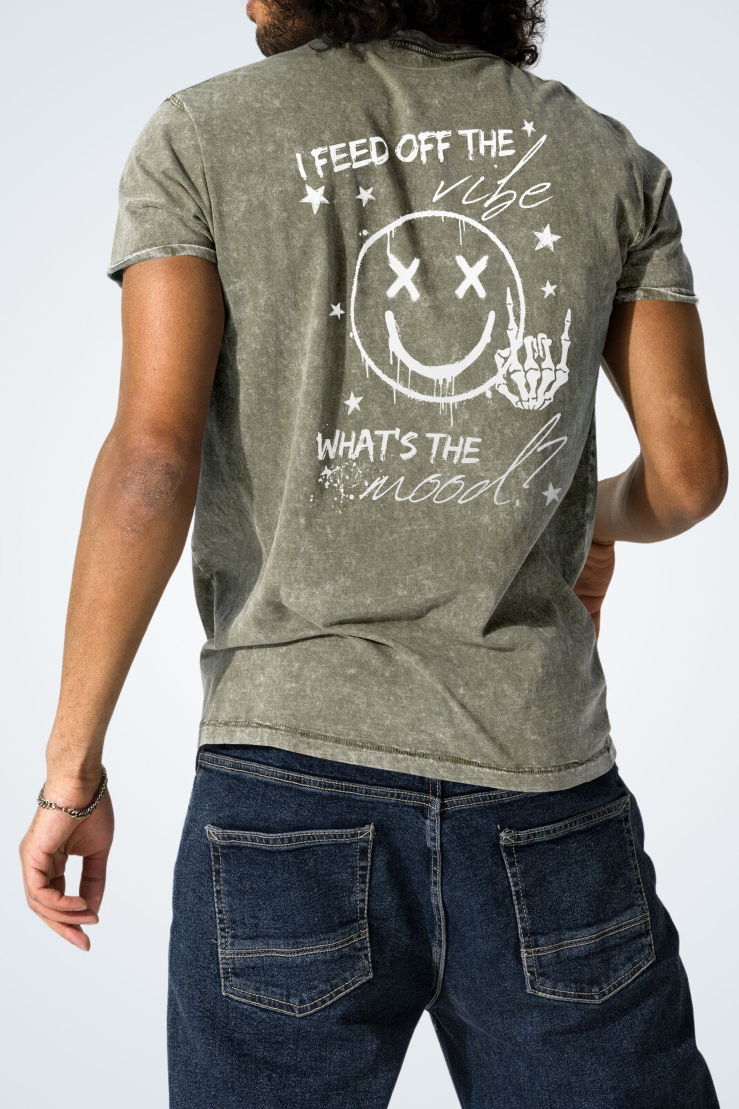 Denim T-shirt - What's the mood
