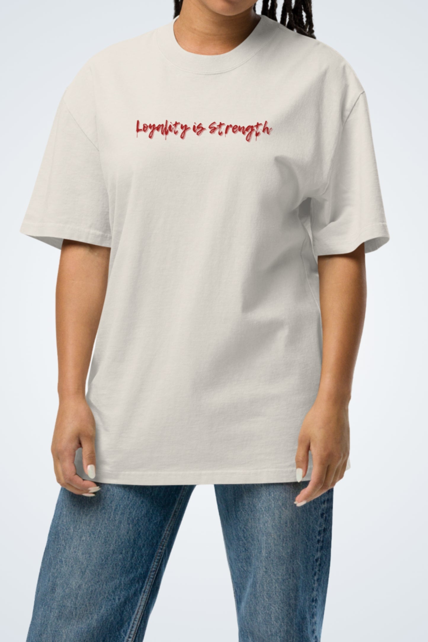 Oversized T-Shirt with washed look - Silent Guardiens