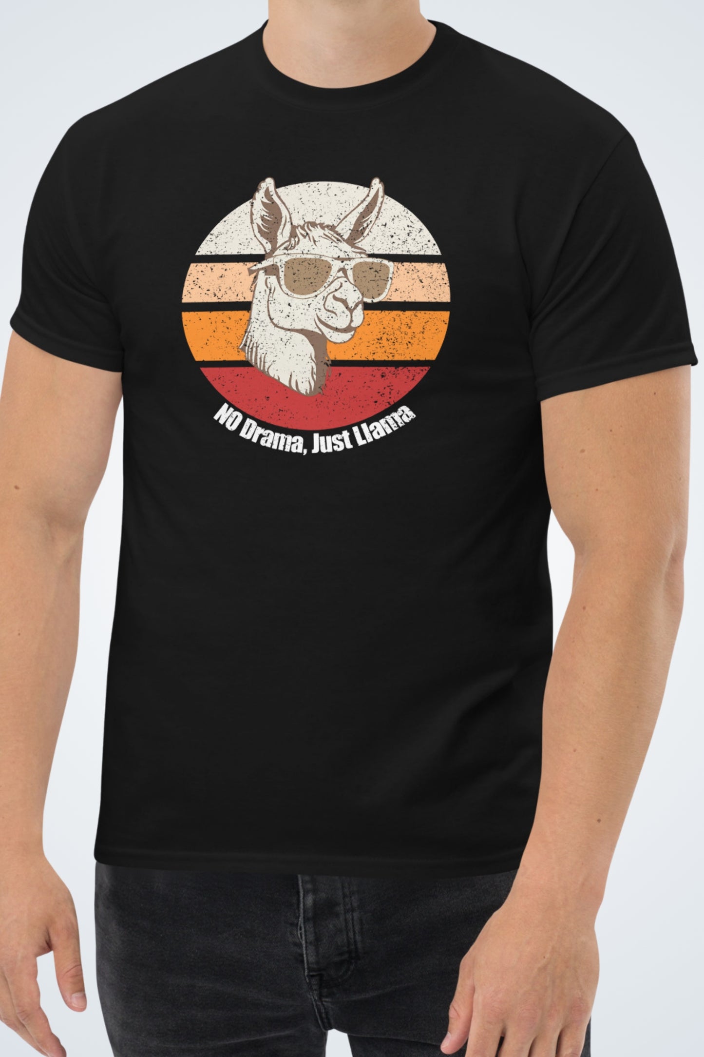 Klassisches Unisex T-Shirt - No Drama, Just Llama