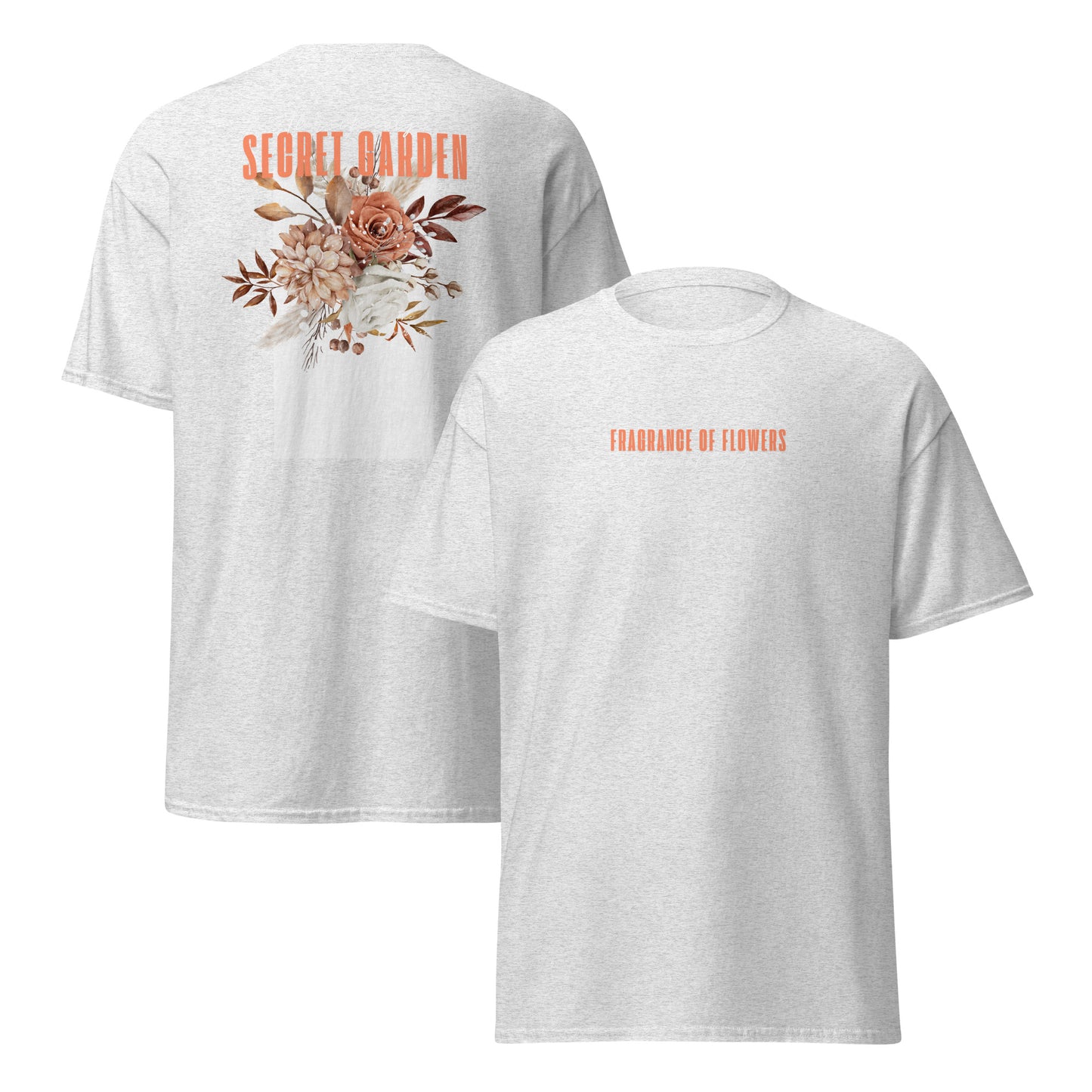 Klassisches Unisex T-Shirt - Secret Garden Orange