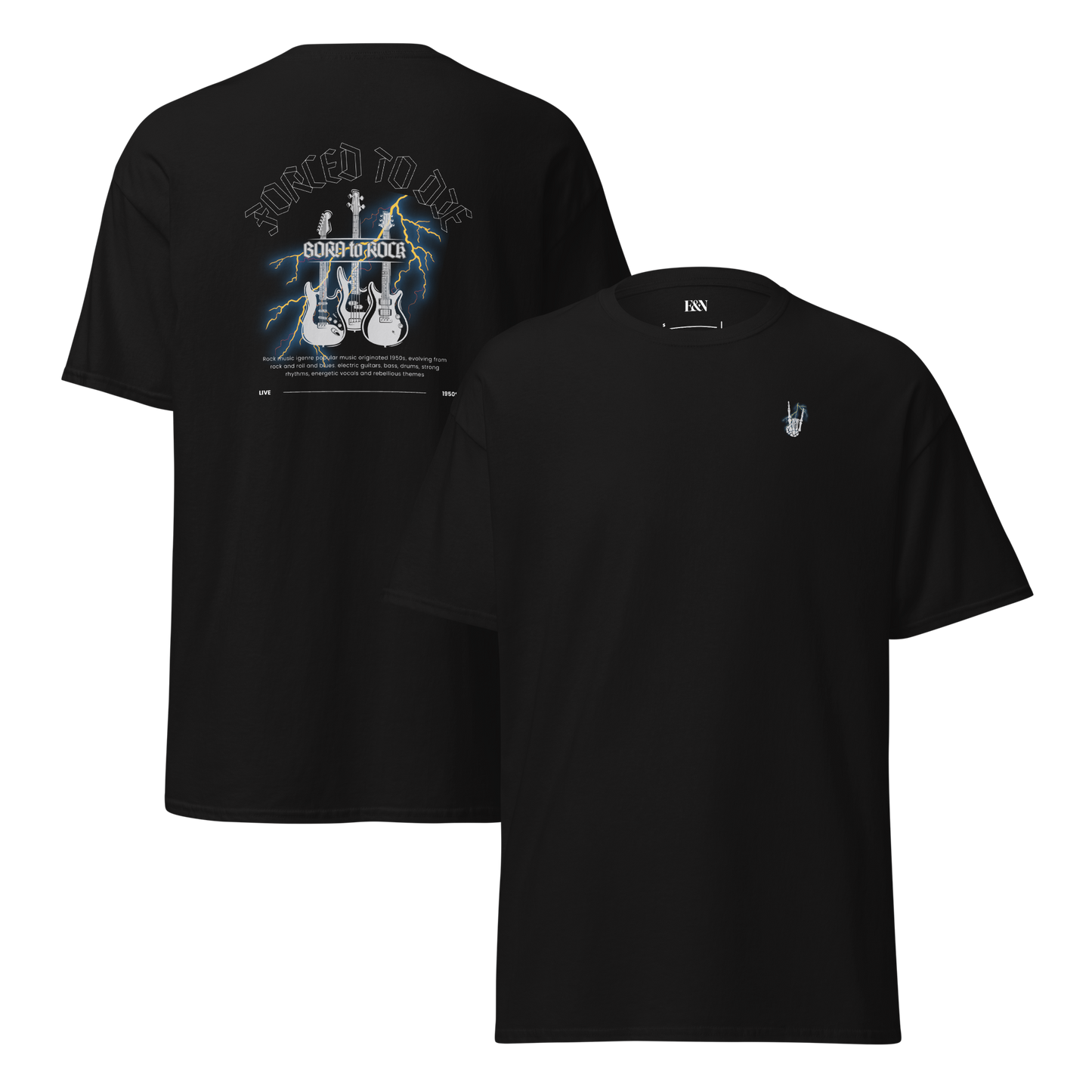 Klassisches Unisex T-Shirt - Born to Rock