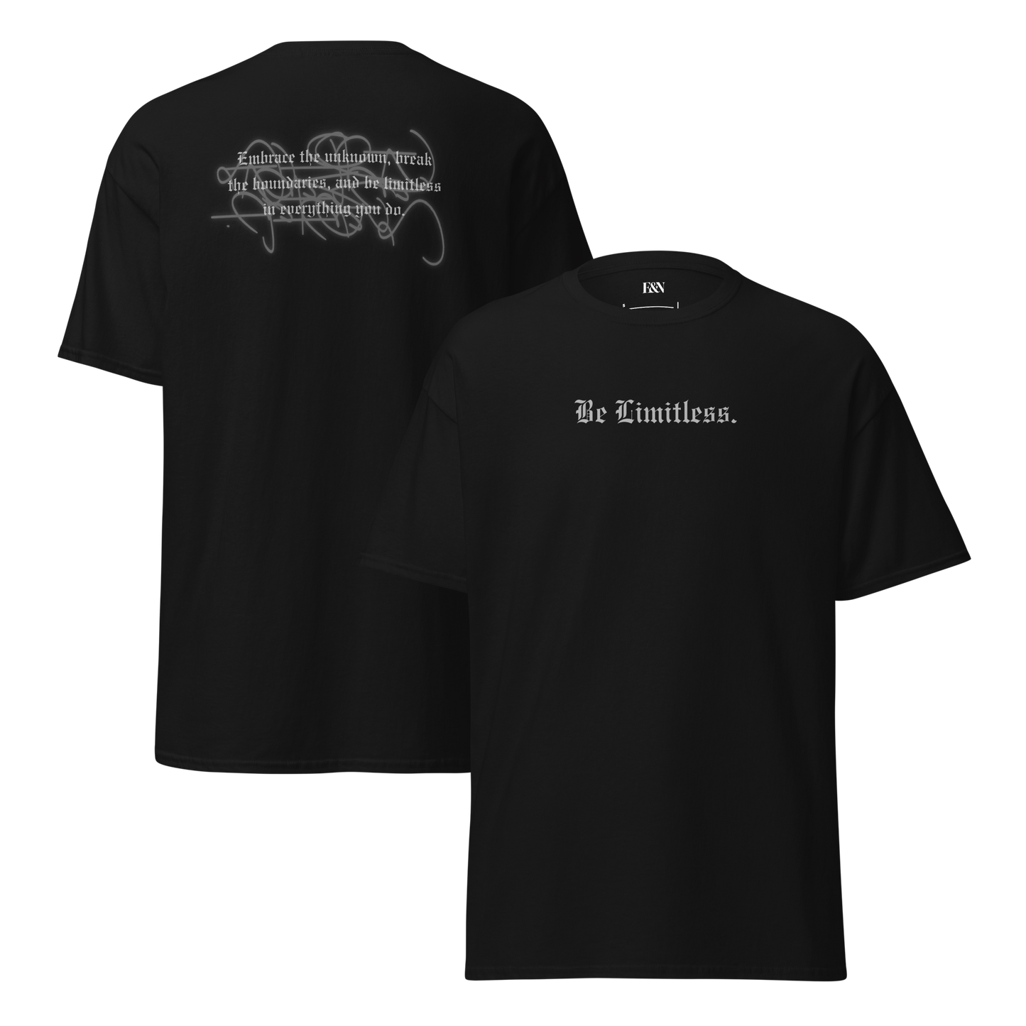Klassisches Unisex T-Shirt - Be Limitless grau