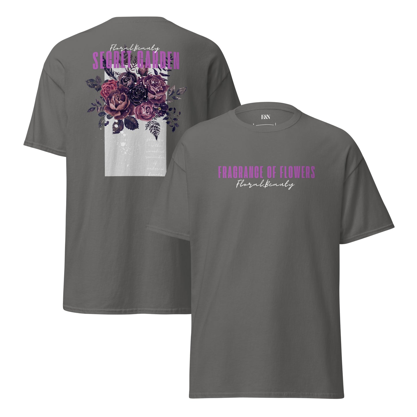 Klassisches Unisex T-Shirt - Secret Garden Lila