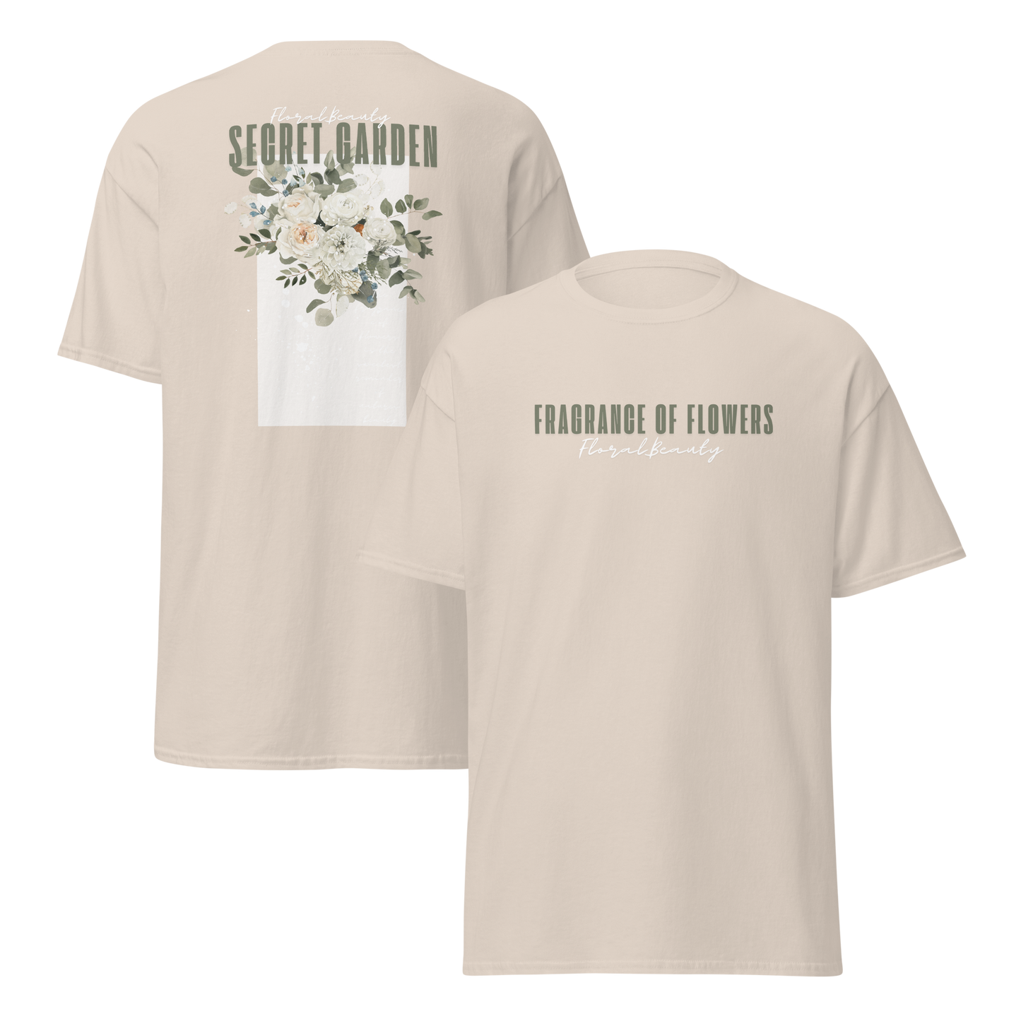 Classic Unisex T-Shirt - Secret Garden Green