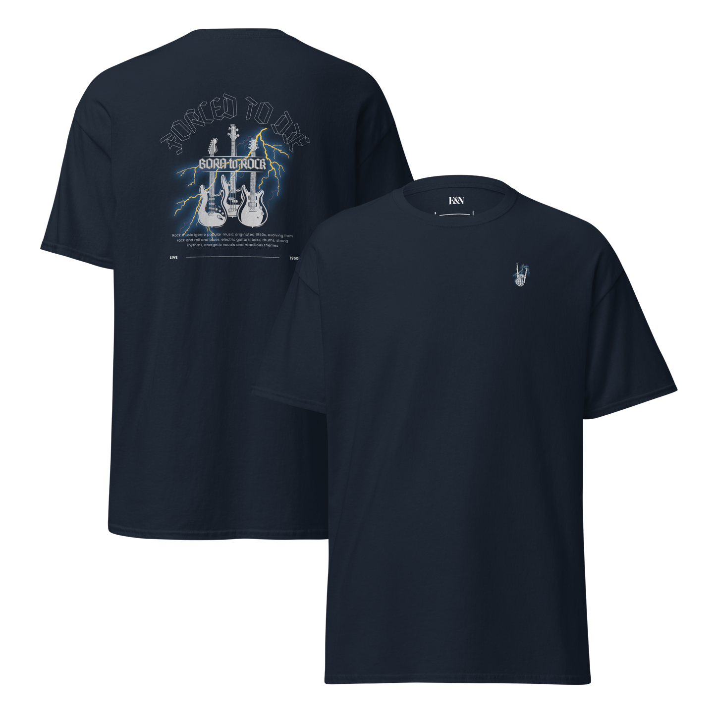 Klassisches Unisex T-Shirt - Born to Rock