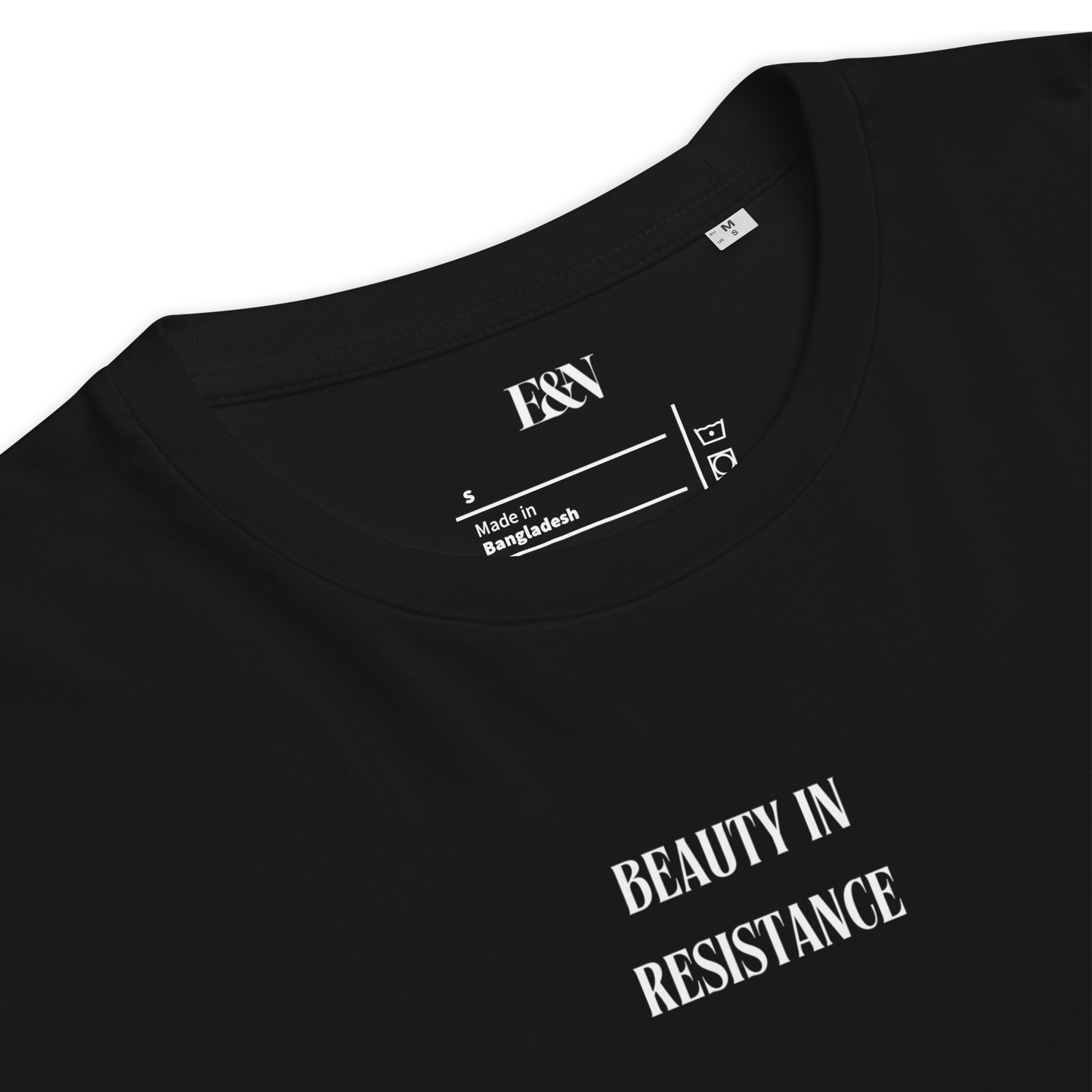 Unisex-Bio-Baumwoll-T-Shirt - Freedom|Schwarz,Detail
