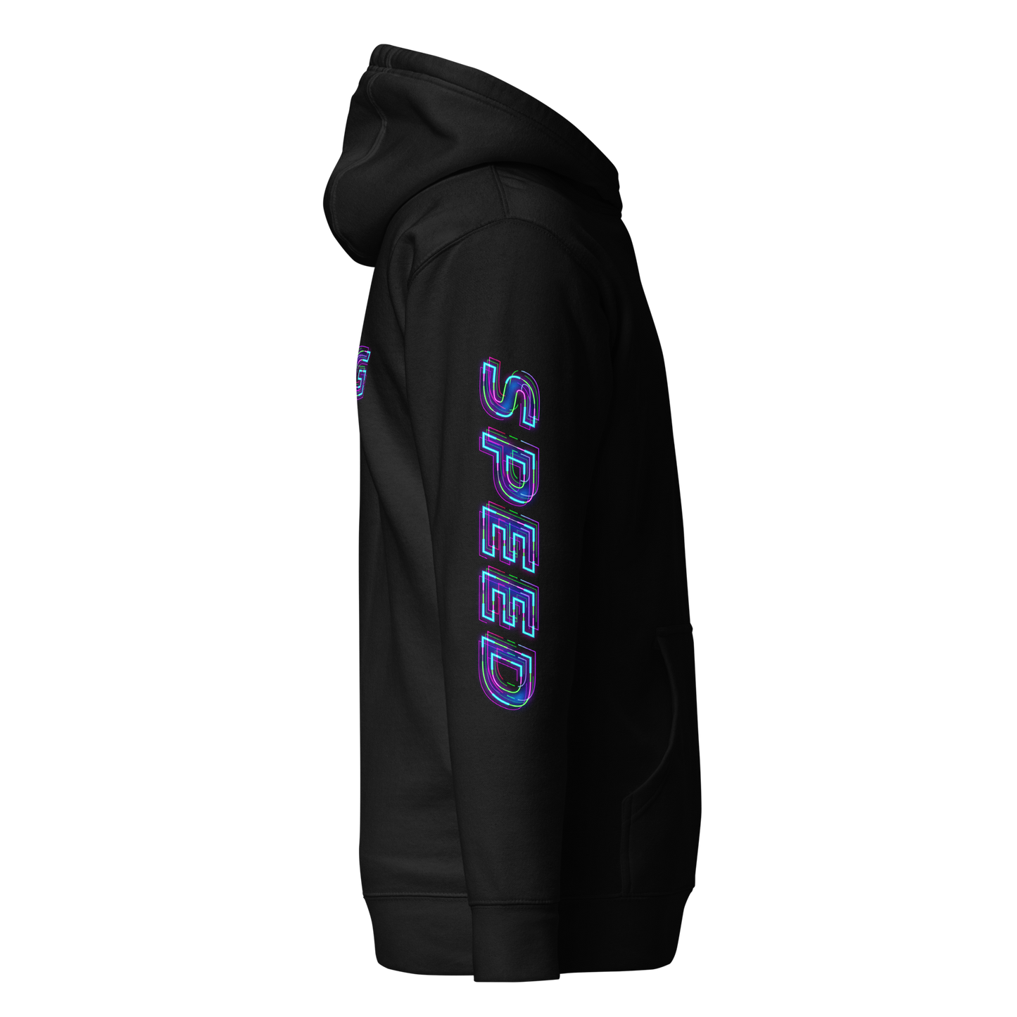 Unisex-Kapuzenpullover - Racing W1N|Schwarz|Rechts